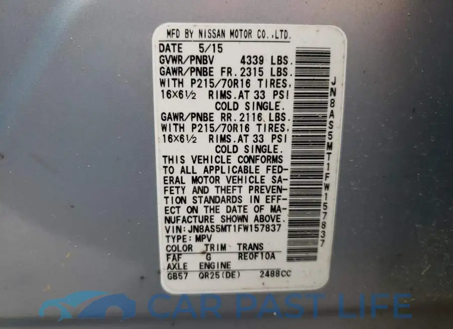 JN8AS5MT1FW157837# 13