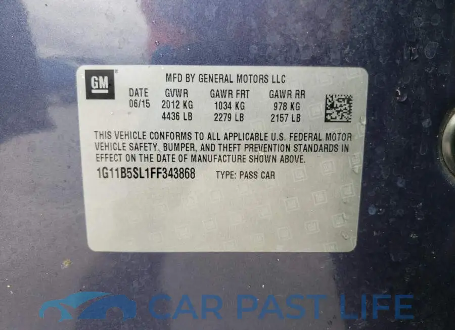 1G11B5SL1FF343868# 12