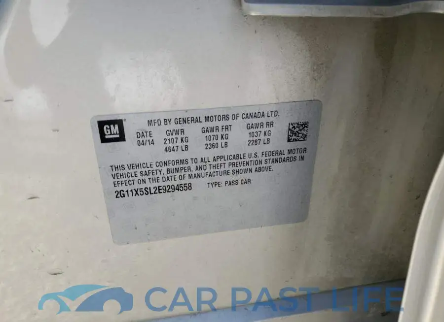 2G11X5SL2E9294558# 12