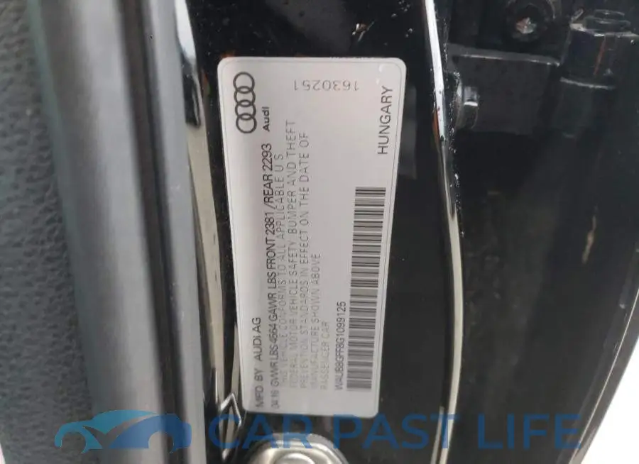 WAUB8GFF8G1099125# 12