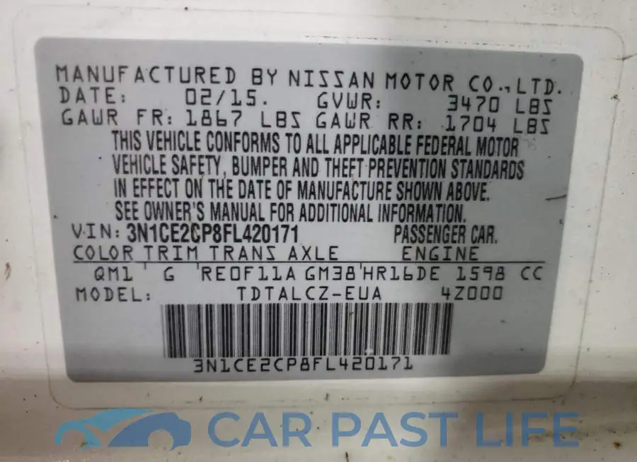 3N1CE2CP8FL420171# 12