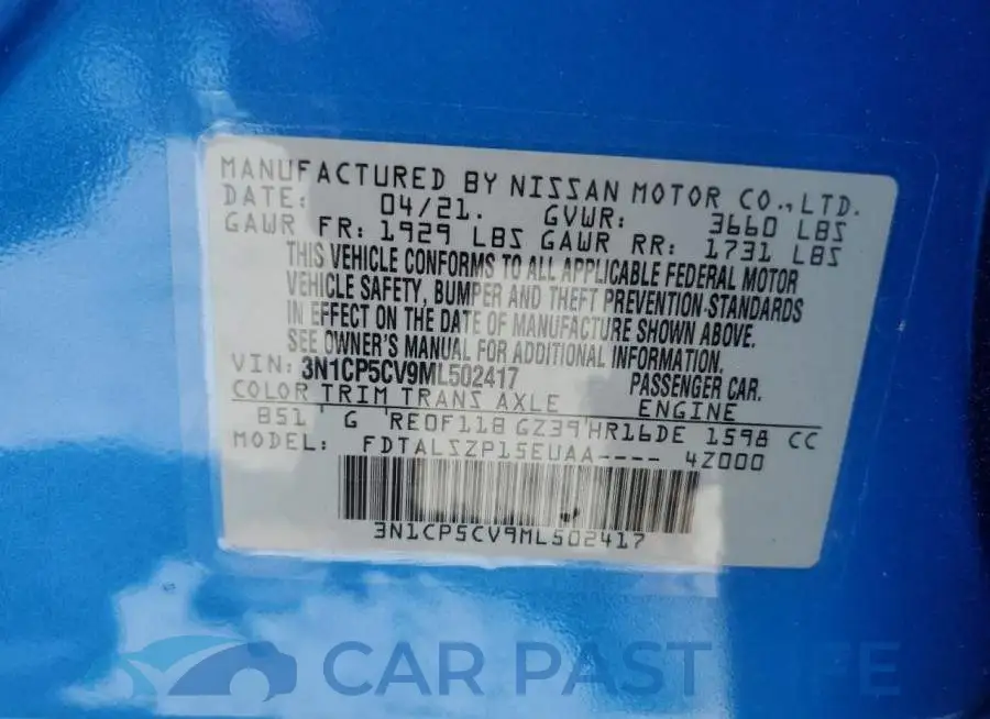 3N1CP5CV9ML502417# 10