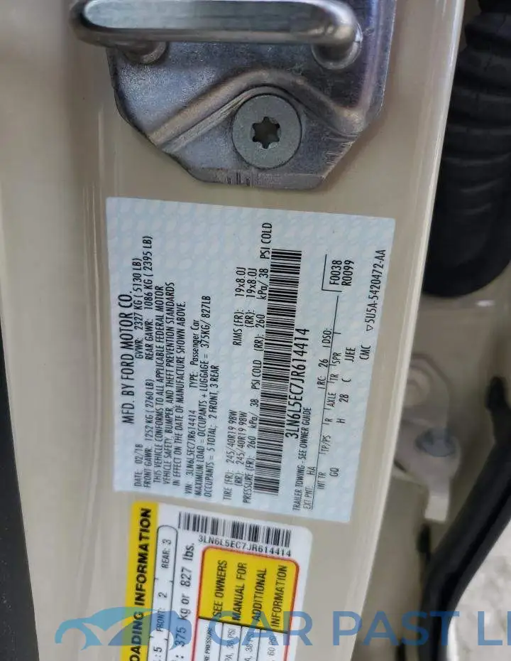 3LN6L5EC7JR614414# 12