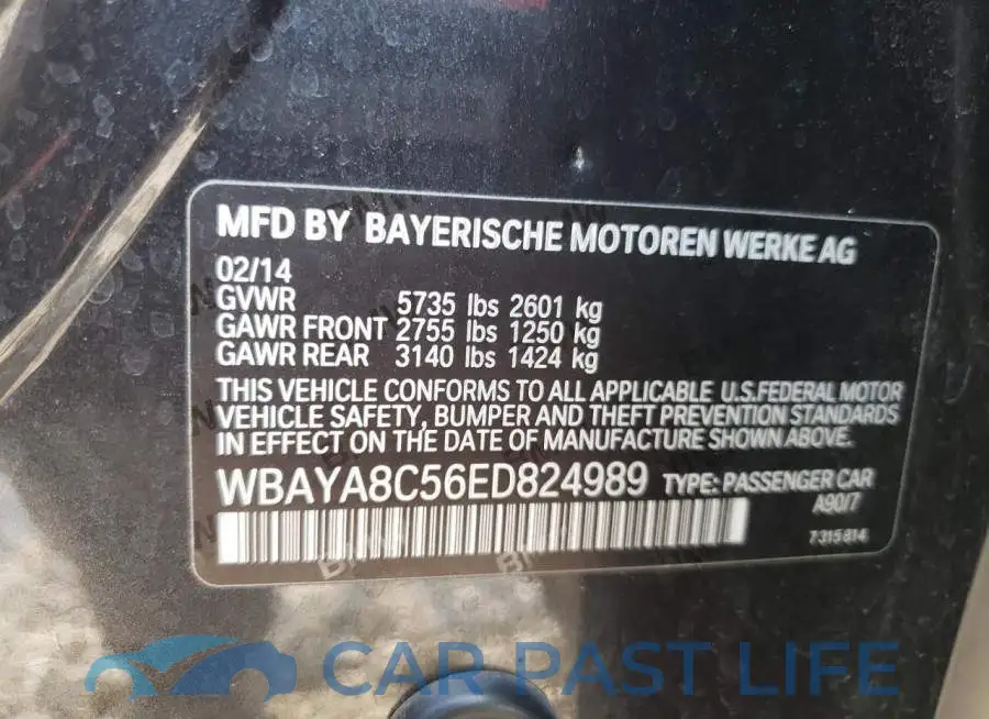 WBAYA8C56ED824989# 13