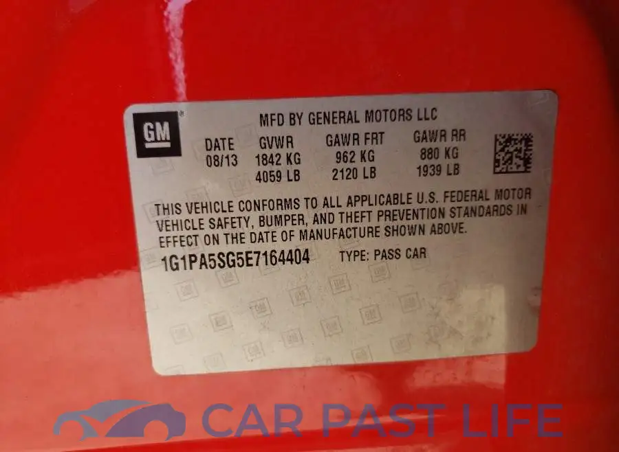 1G1PA5SG5E7164404# 10