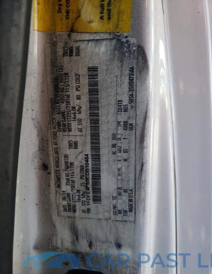 1FDFE4FS5EDB10484# 13