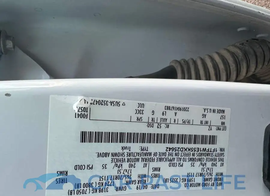 1FTFW1E55KKD25642# 10