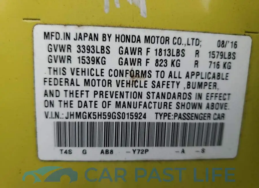 JHMGK5H59GS015924# 12