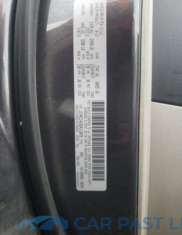 2C4RC1AG9JR113078# 13