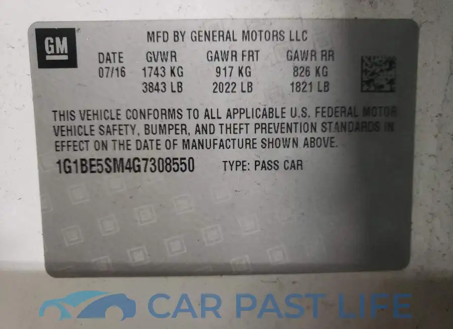 1G1BE5SM4G7308550# 12