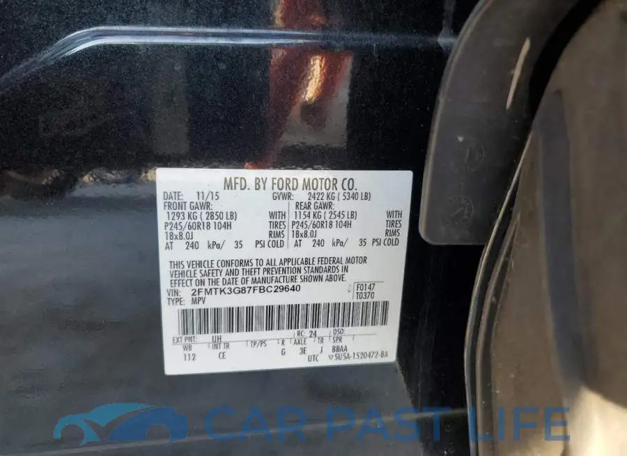 2FMTK3G87FBC29640# 13