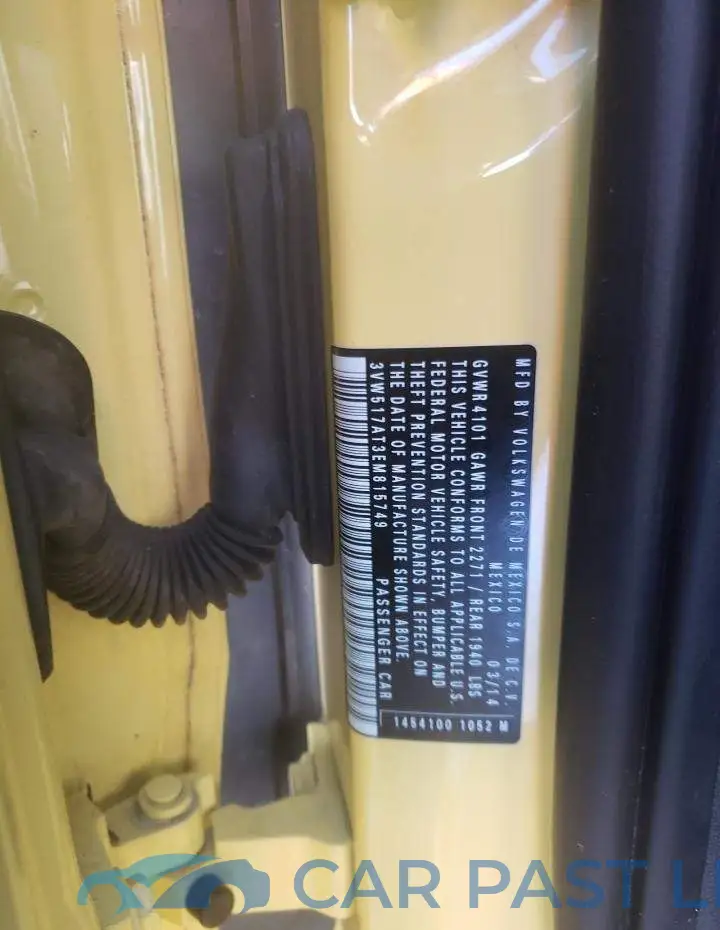 3VW517AT3EM815749# 12