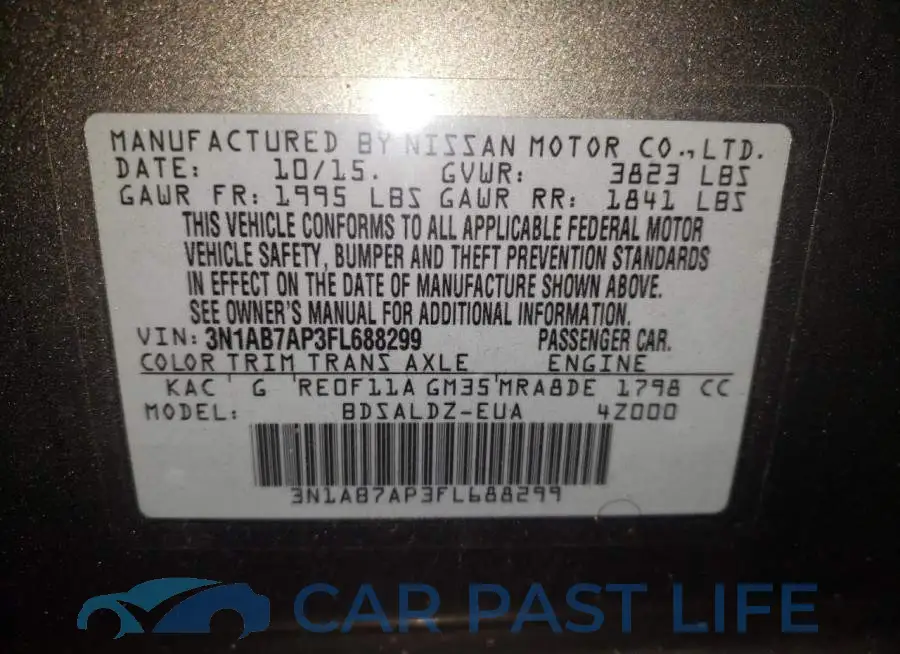 3N1AB7AP3FL688299# 13