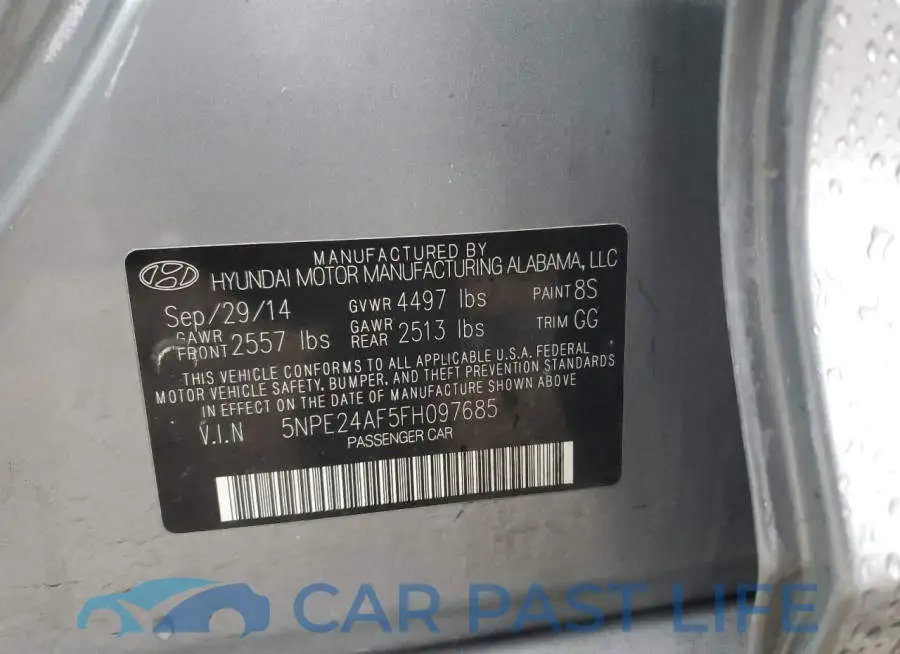 5NPE24AF5FH097685# 12