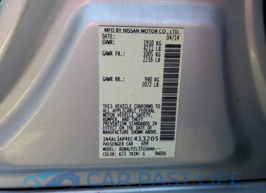 1N4AL3AP4EC413205# 10
