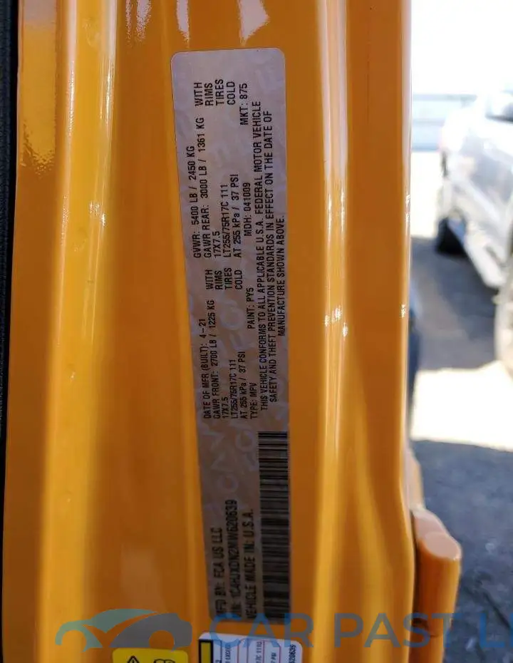 1C4HJXDN2MW620639# 10