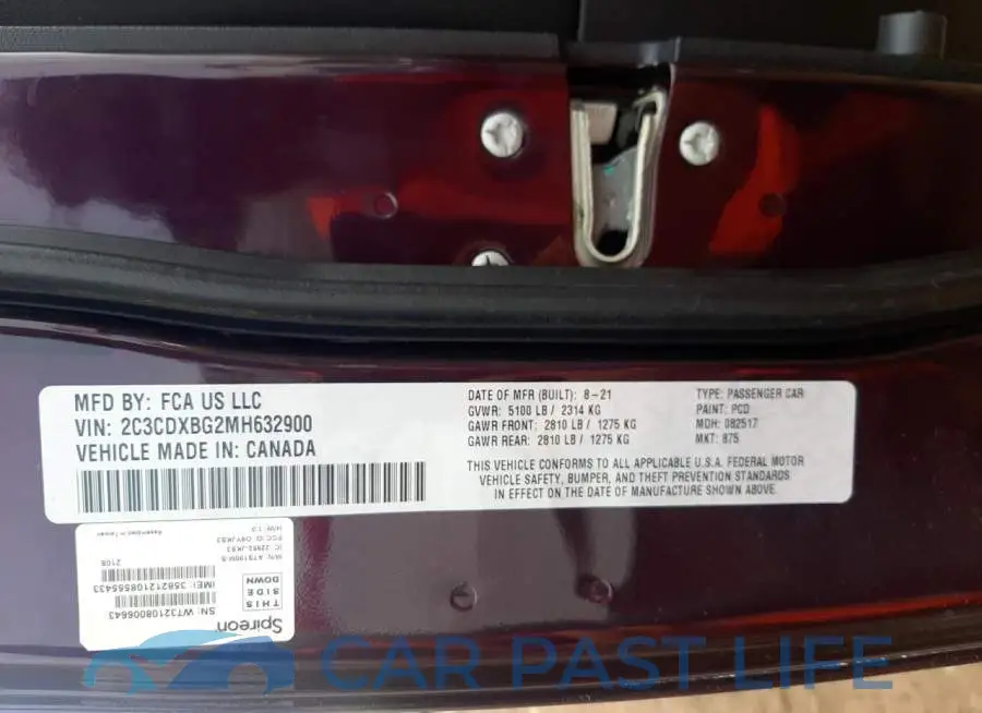 2C3CDXBG2MH632900# 12