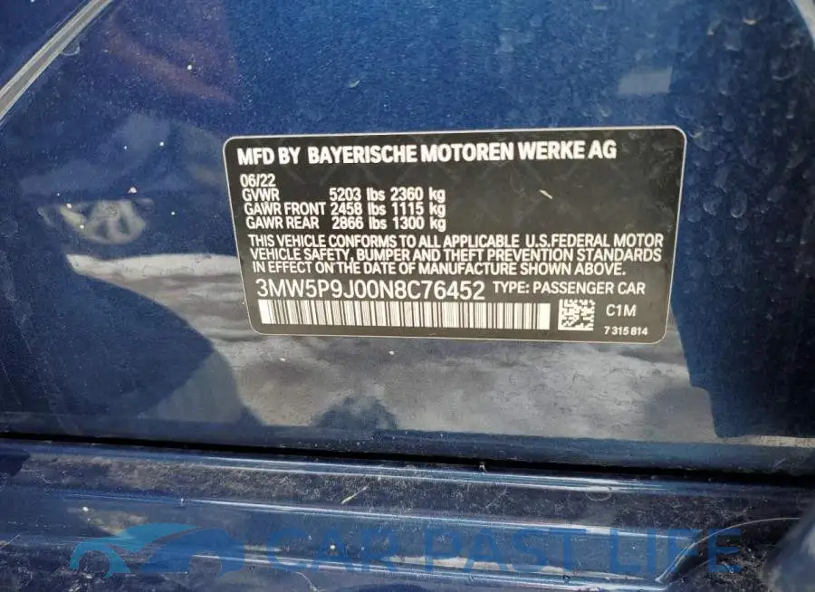 3MW5P9J00N8C76452# 12