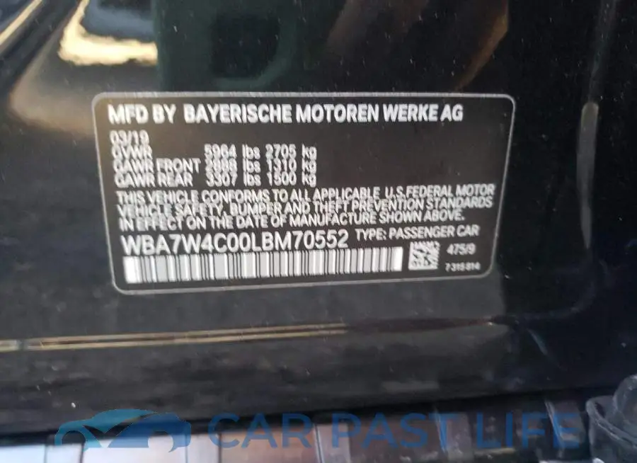 WBA7W4C00LBM70552# 10