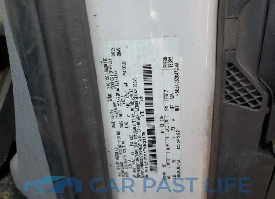 1FTNE1ZM1FKB21135# 10