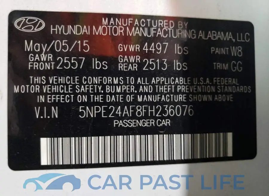 5NPE24AF8FH236076# 10