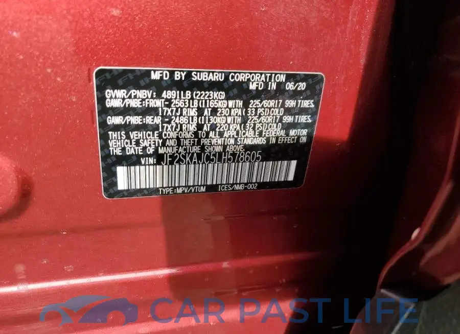 JF2SKAJC5LH578605# 12