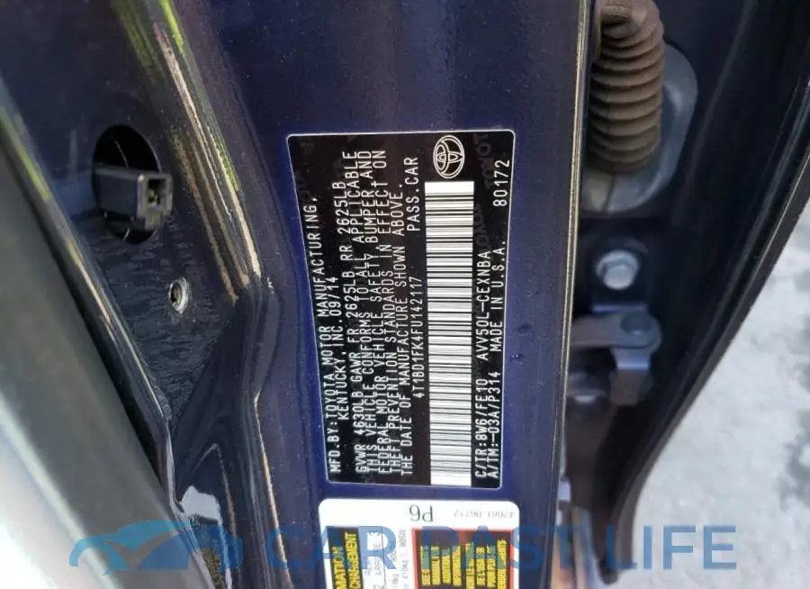 4T1BD1FK4FU142117# 12