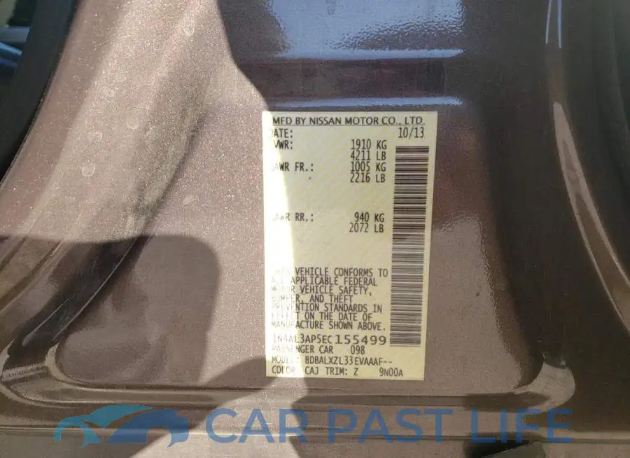 1N4AL3AP5EC155499# 13