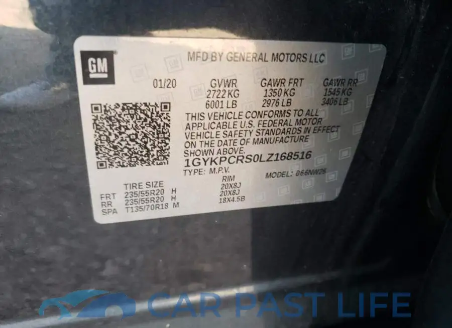1GYKPCRS0LZ168516# 10