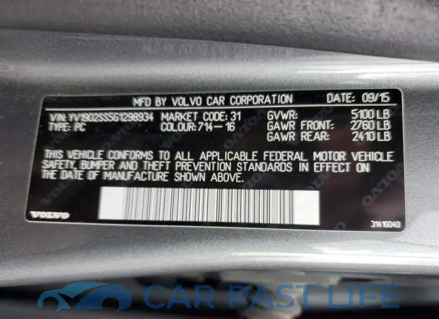 YV1902SS5G1298934# 13