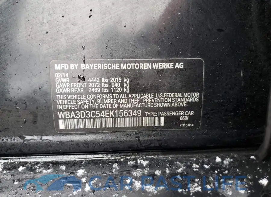 WBA3D3C54EK156349# 12