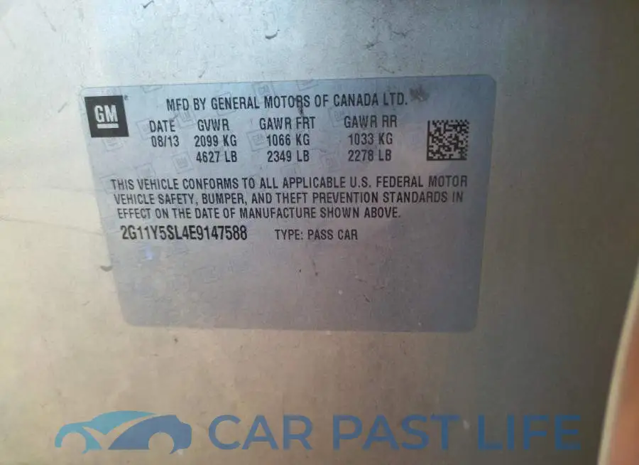 2G11Y5SL4E9147588# 12