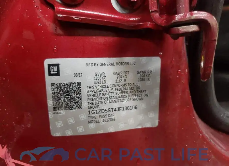 1G1ZD5ST4JF136106# 10