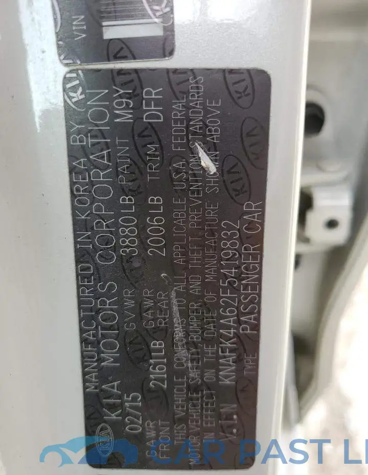 KNAFK4A62F5419832# 13