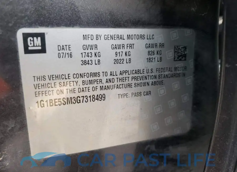 1G1BE5SM3G7318499# 13