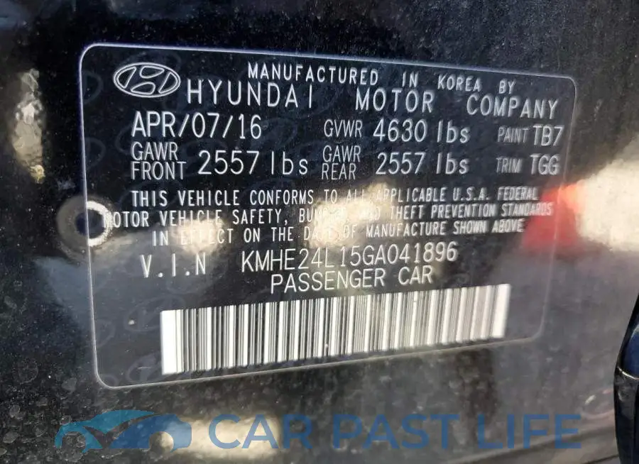 KMHE24L15GA041896# 12