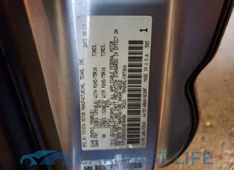 5TFSX5EN3KX070480# 12