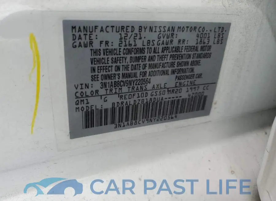 3N1AB8CV9NY220564# 14