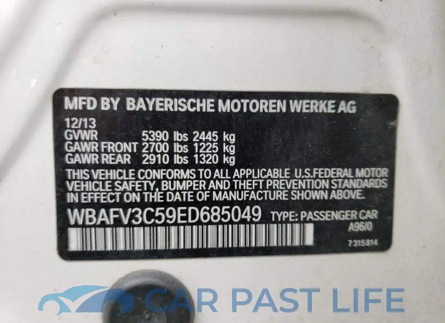 WBAFV3C59ED685049# 13