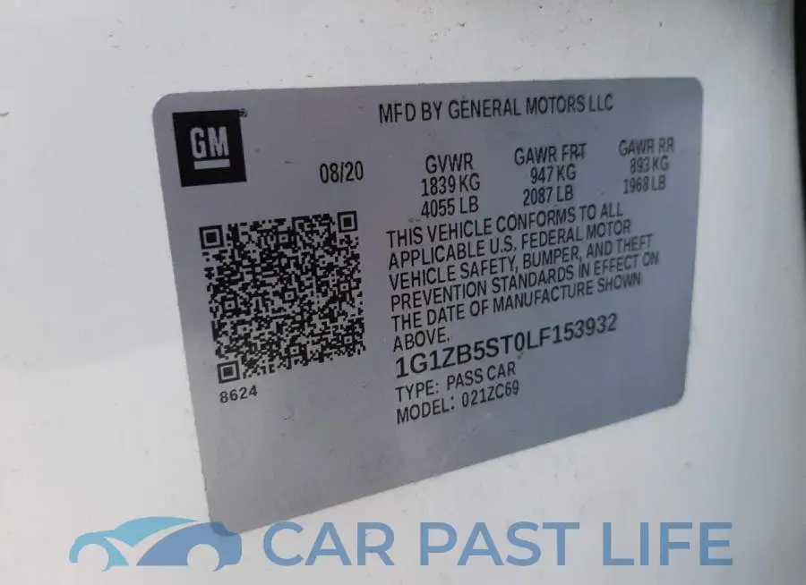 1G1ZB5ST0LF153932# 13