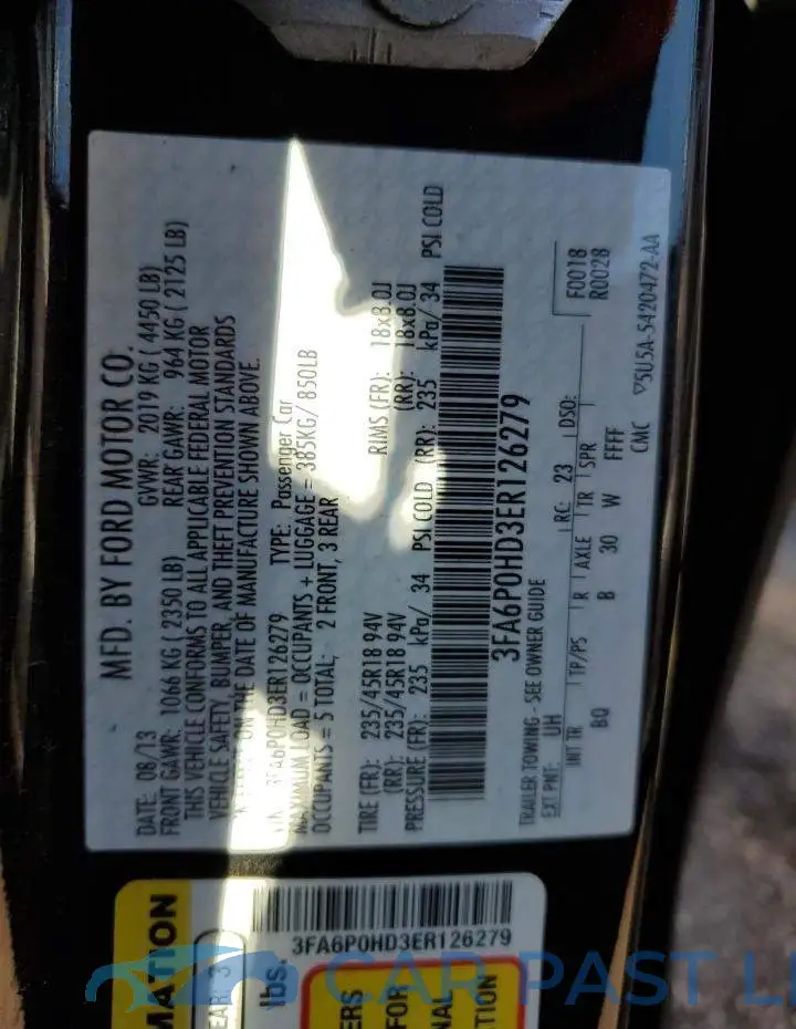 3FA6P0HD3ER126279# 13