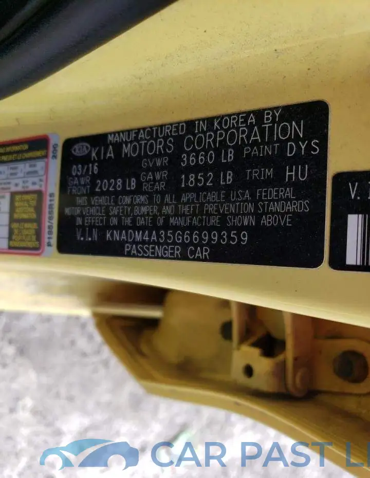KNADM4A35G6699359# 13