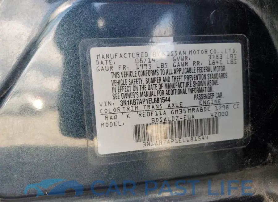 3N1AB7AP1EL681544# 12
