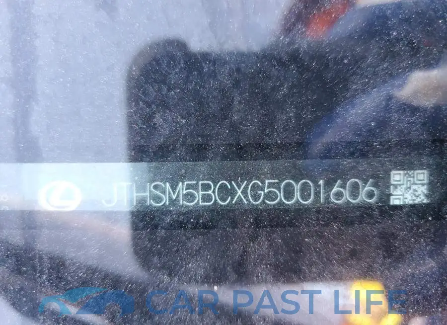 JTHSM5BCXG5001606# 12