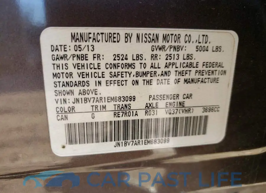 JN1BV7AR1EM683099# 13