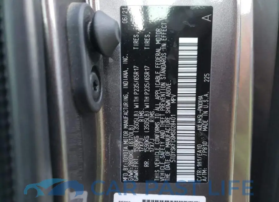 5TDYSKFC6MS028401# 10