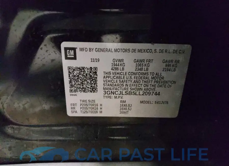 3GNCJLSB5LL209744# 12