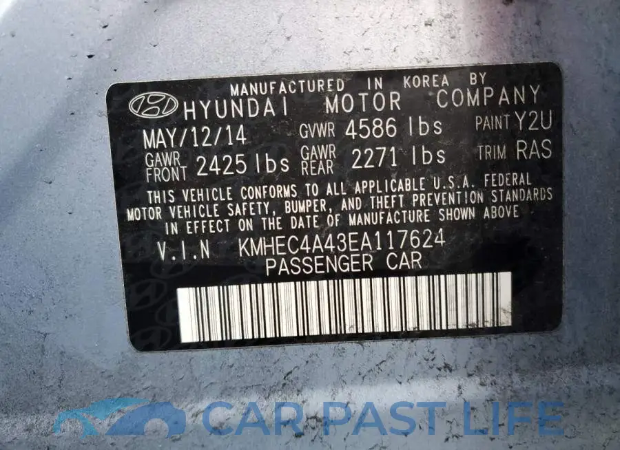 KMHEC4A43EA117624# 12