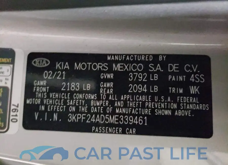 3KPF24AD5ME339461# 12