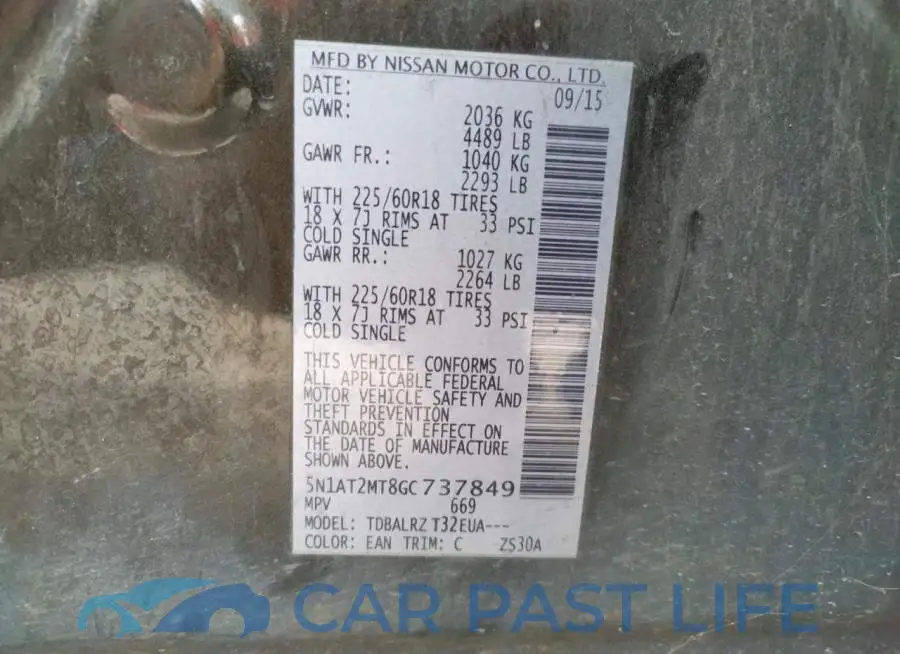 5N1AT2MT8GC737849# 14
